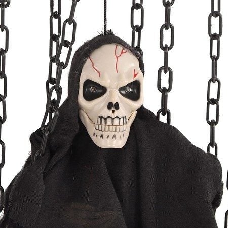 Halloween Animatronic Decorations Outdoor Propwith Lighted Eye Creepy Laughter Carousel 1