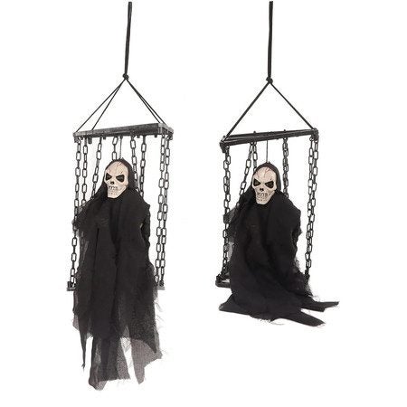 Halloween Animatronic Decorations Outdoor Propwith Lighted Eye Creepy Laughter Carousel 7