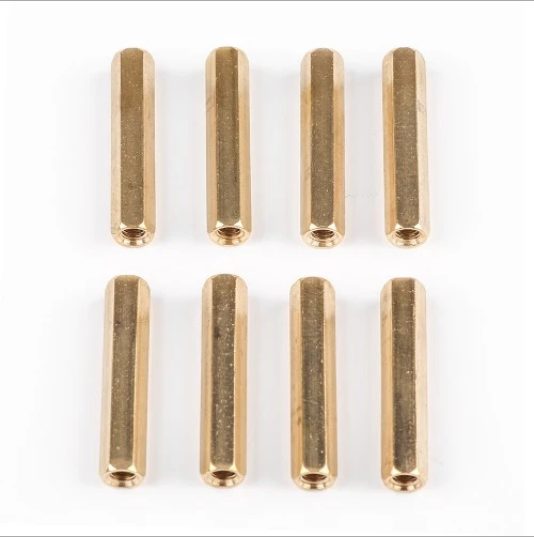 M4 x 40mm Female Threaded Brass Hexagonal Nut Standoff Spacer Carousel 1