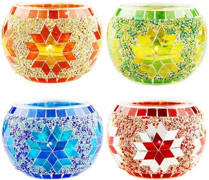 Glass Candle Holder Tea Light Holders Sale NZ Stock Deal Carousel 1
