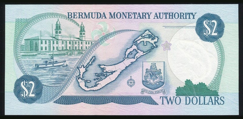 Bermuda - 2 Dollars - P40Aa - B/3 000345 - Low Serial - Unc Carousel 2