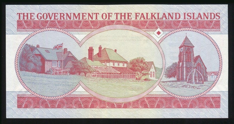 Falkland Islands - 5 Pounds - P17a - B000743 - Low Serial - Unc Carousel 2