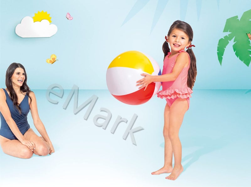 Intex Inflatable Glossy Panel Beach Ball 51cm Carousel 1