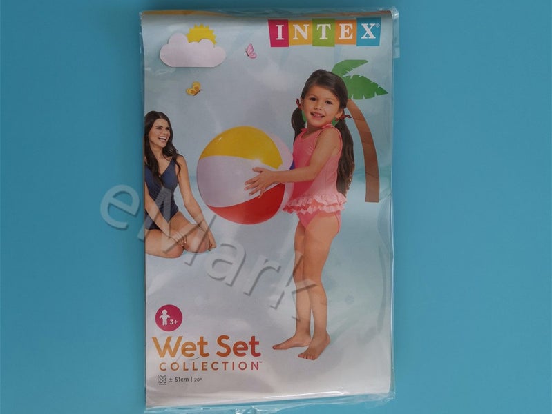 Intex Inflatable Glossy Panel Beach Ball 51cm Carousel 2