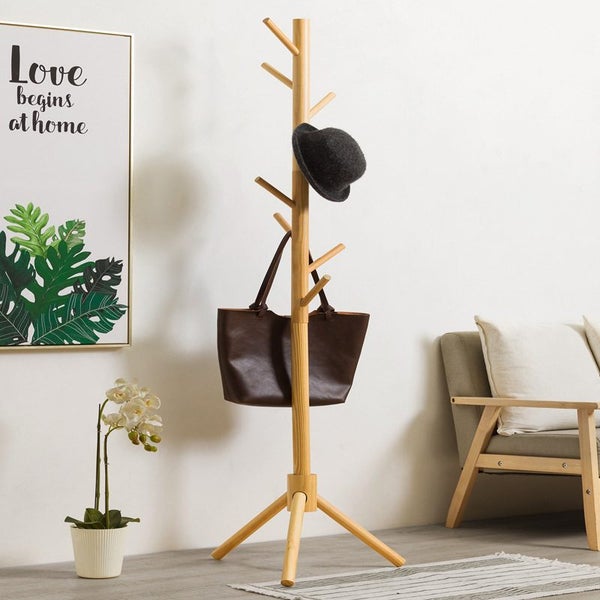 Pine Wood Coat Rack Stand Carousel 2