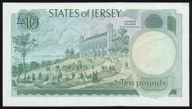 Jersey - 10 Pounds - P13a - DB000019 - Low Serial - Unc Carousel 2