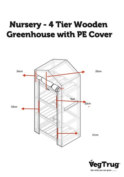 VegTrug Nursery Greenhouse - NATURAL Carousel 3