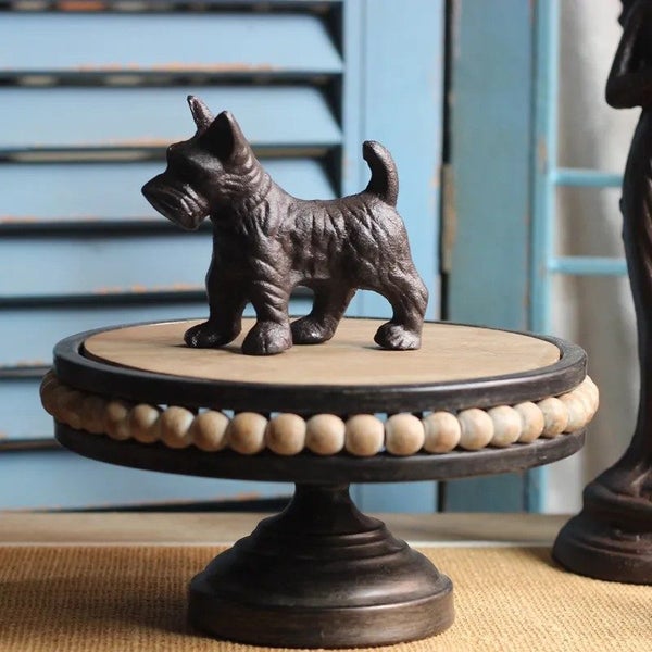 Brand New Vintage Cast Iron Terrier Dog Statue Home Decor*Hot SALE Carousel 1