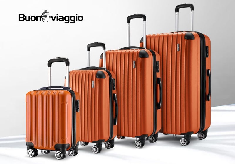 4PCS Luggage Suitcase Trolley Set Carousel 2
