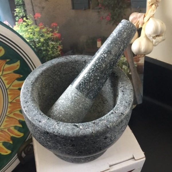 Chef's Classica Mortar and Pestle, Granite, Black, New in Box Carousel 1