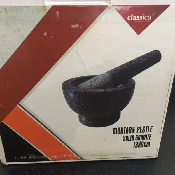 Chef's Classica Mortar and Pestle, Granite, Black, New in Box Carousel 7
