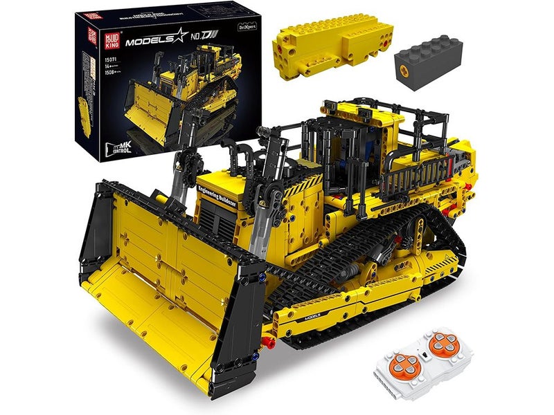 Remote Controlled Building Toy Bulldozer Construction Site Technology Car Carousel 1