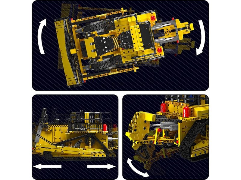 Remote Controlled Building Toy Bulldozer Construction Site Technology Car Carousel 6