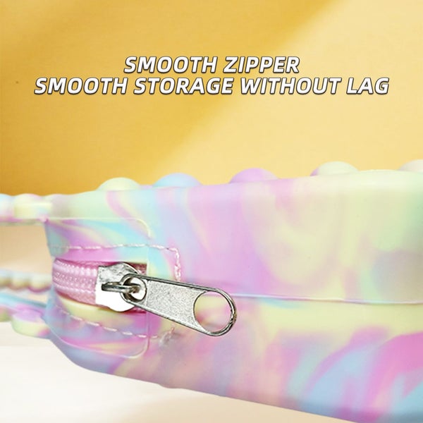 Silicone Push Bubble Crossbody Bag Fidget Toy Sensory Reliever Stress Carousel 6