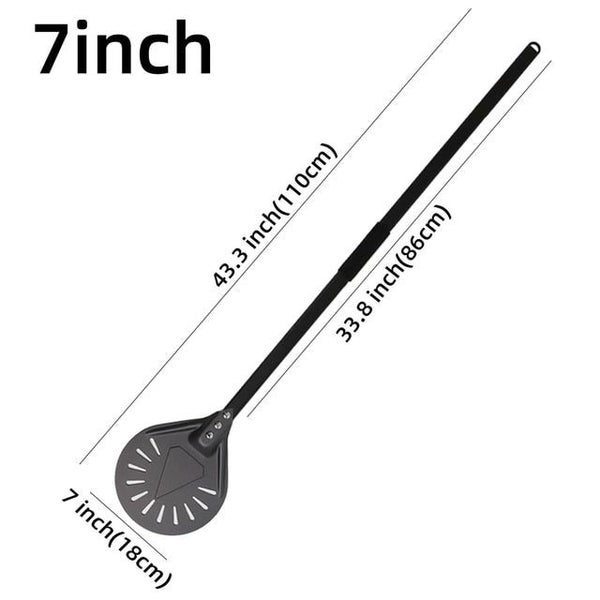 Anygleam Pizza Shovel 110cm Dark Grey for Perforated Peel with Metal Handle O... Carousel 2