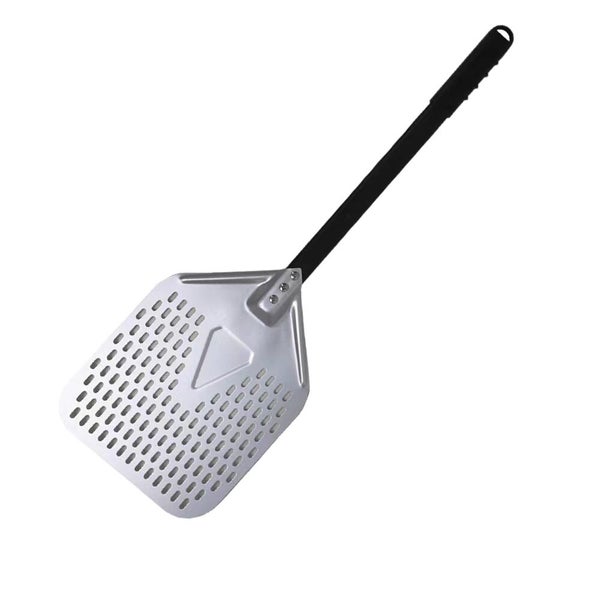 Anygleam Pizza Shovel 25cm X 81cm Silver for Perforated Peel with Metal Handl... Carousel 1