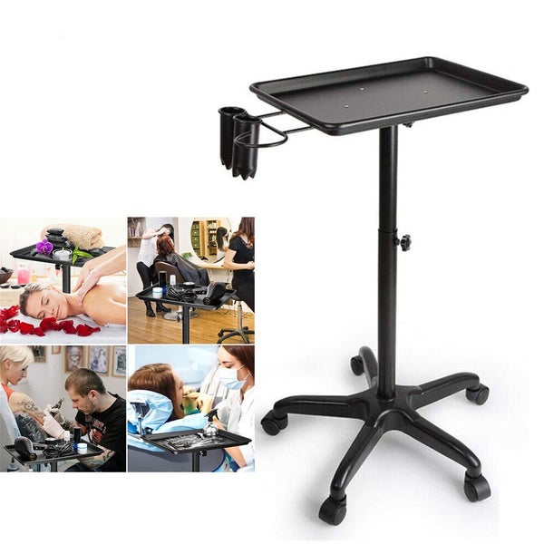 Salon Trolley Hairdressing Hair Colouring Spa Beauty Tool Storage Tray Cart Carousel 1