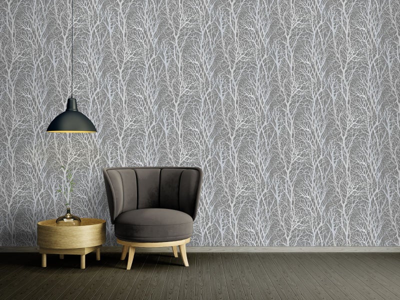 Wallpaper - Woodland Grey Carousel 2