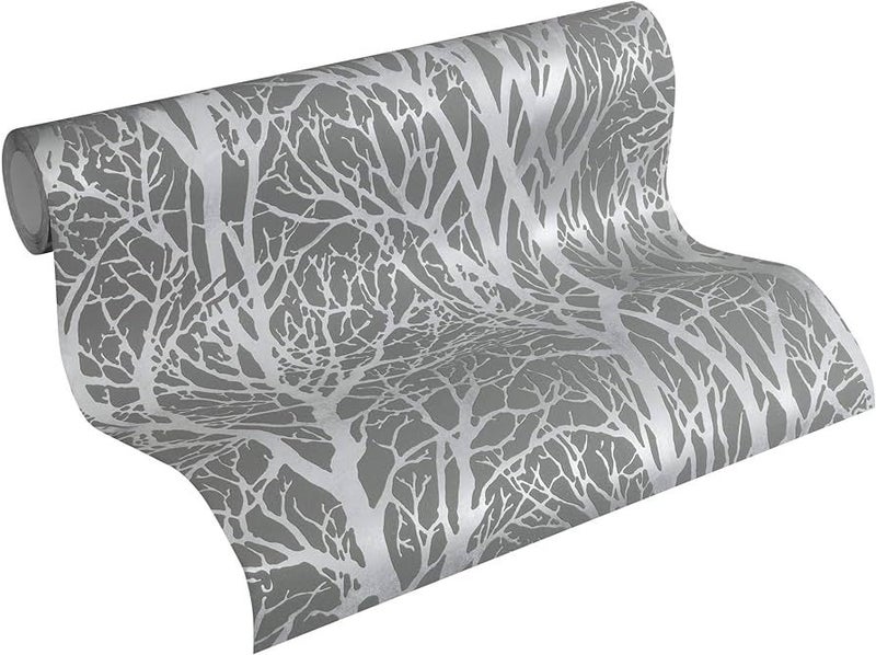Wallpaper - Woodland Grey Carousel 3