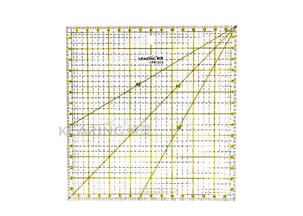 Quilting Ruler - Metric 16x16cm Carousel 1