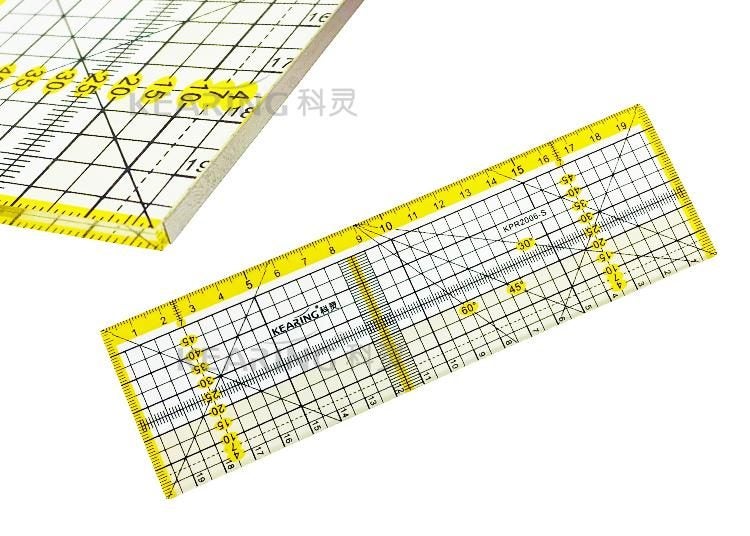 Quilting Ruler - Metric 20 x 6cm Metal Edge Carousel 1