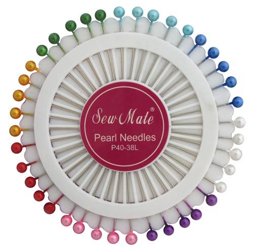 SEWING PINS with Coloured Pearl Heads Carousel 1