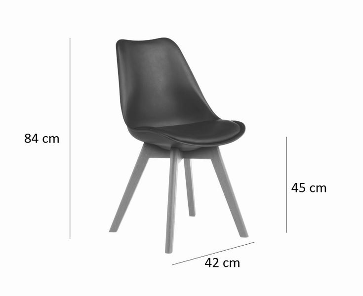 Black Dining Chair x 6 Carousel 5