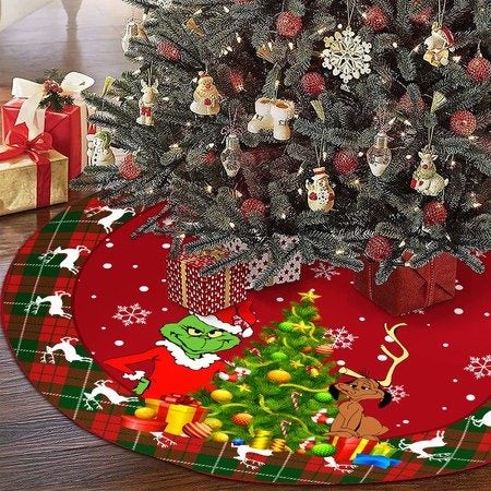 Christmas Tree Skirt 36 Inches Xmas Tree Decoration Carousel 1