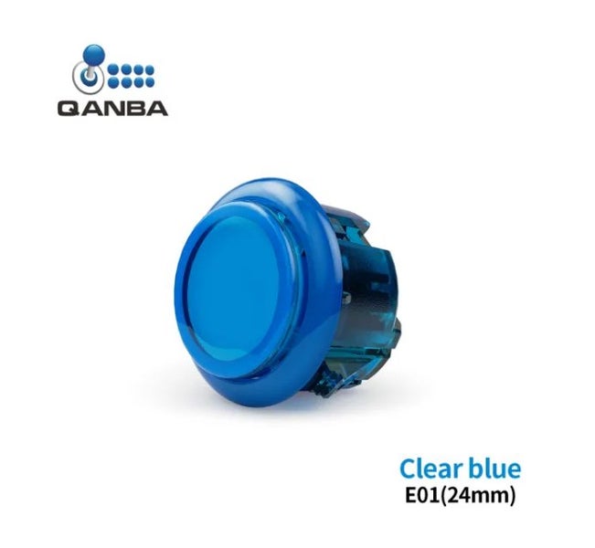 Qanba Gravity 30KS Silent Snap In Translucent Arcade Button,24mm or 30mm Carousel 2