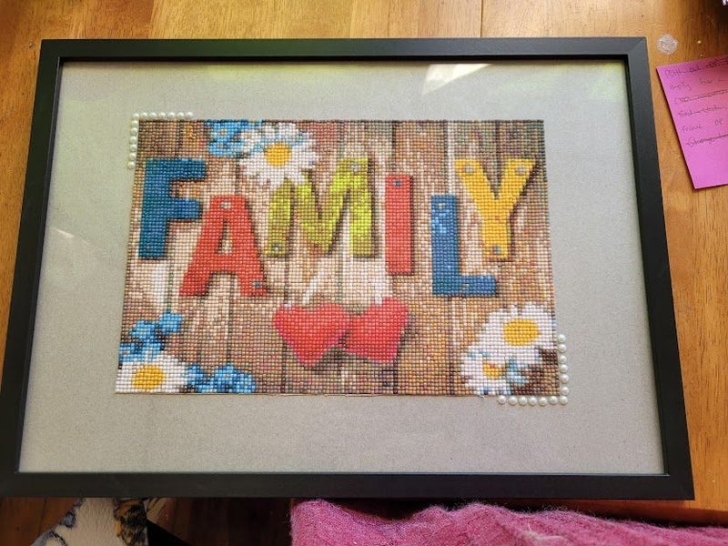 Completed Diamond Art - Family Carousel 1