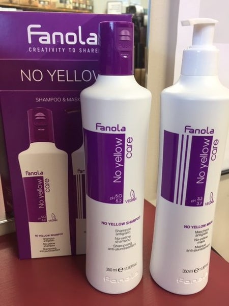 Fanola No Yellow Duo - SHAMPOO 350ML & MASK 350ML BLONDE TONER Carousel 1