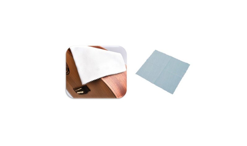 PTN 1pc 28x30cm Musical Polish Cloth Microfiber Cleaning Guitar Violin Piano Carousel 1