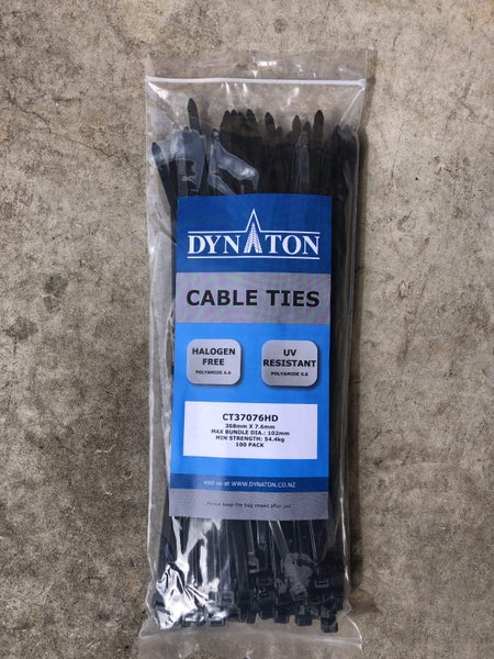 Dynaton Scaffolders Heavy Duty Cable Ties - 368mm x 7.6mm, 100pck Carousel 1