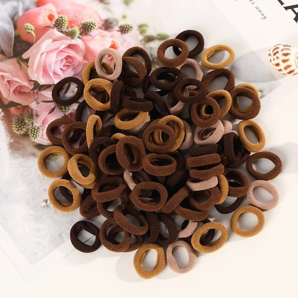 Small Rubber Band High Elasticity Does Not Hurt The Hair Multi Color Carousel 1