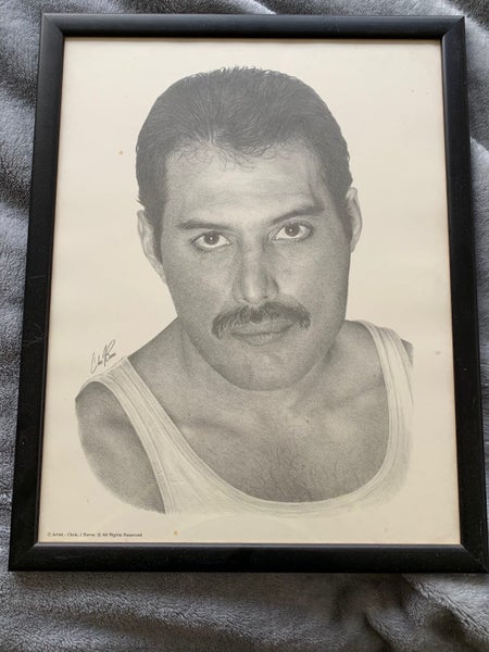 Freddie Mercury Pencil Drawing Carousel 1