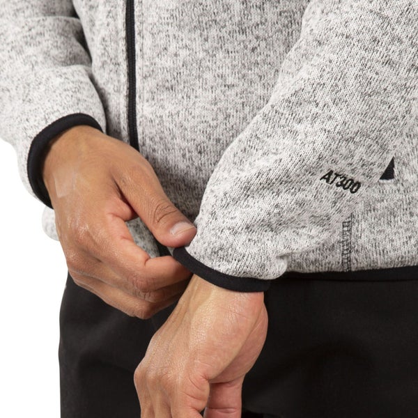 Trespass Mens Odeno Hooded Full Zip Outdoor Fleece Jacket - Ghost Marl - XL Carousel 4