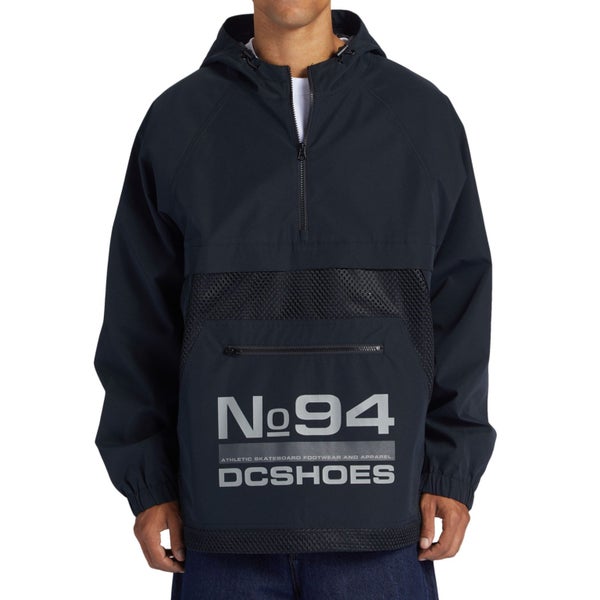 DC Shoes Mens Lofi Hooded Pullover Windbreaker Anorak Poncho Jacket - M Carousel 1