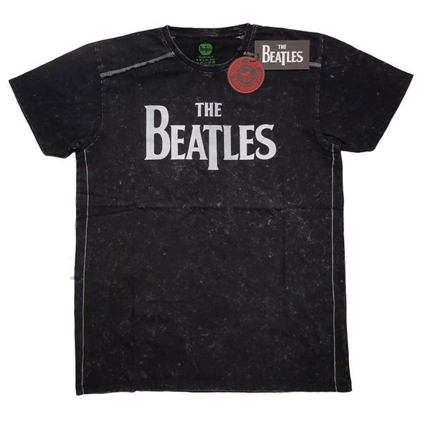 The Beatles Unisex Adult Drop T Logo T-Shirt Carousel 1