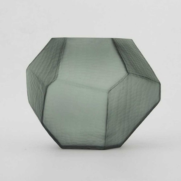 The Foundry Bezel Vase Smoke Small Carousel 1