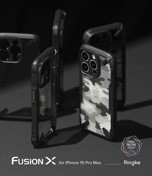 iPhone 15 Pro Max Case 6.7" Fusion-X Black By Ringke Carousel 2