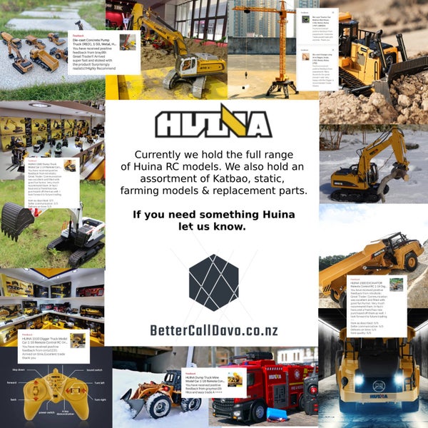 HUINA 1331 Digger Truck Model Car 1:16 Remote Control RC (Hui Na) Carousel 20