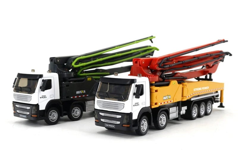 Die-cast Concrete Pump Truck (RED), 1:50, Metal, Huina 1709 Carousel 2
