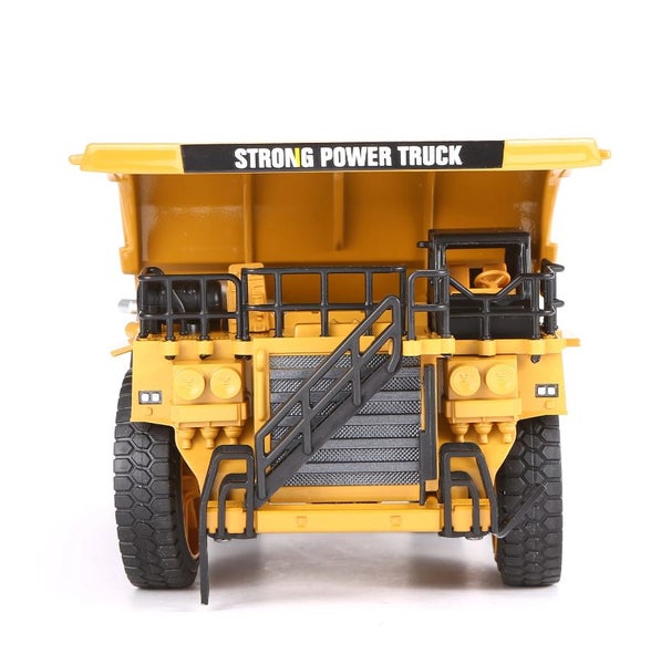 Die-cast Dump Truck Model Scale, 1:40, Huina 1912 YELLOW METAL Carousel 2