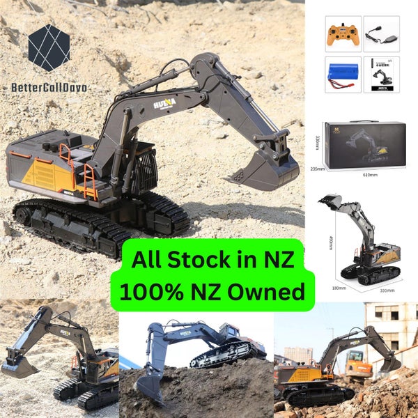 HUINA 1592 EXCAVATOR Remote Control RC 1:14 Scale Digger (Hui Na) Carousel 1