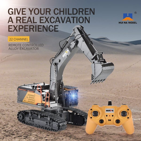 HUINA 1592 EXCAVATOR Remote Control RC 1:14 Scale Digger (Hui Na) Carousel 2