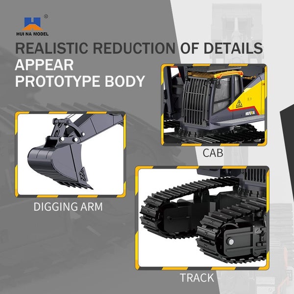 HUINA 1592 EXCAVATOR Remote Control RC 1:14 Scale Digger (Hui Na) image 7