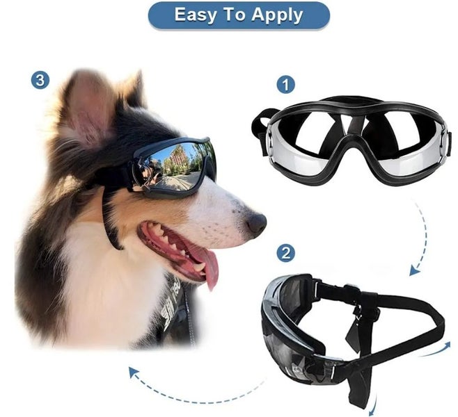 Dog Eye Protection UV Goggles Lightweight Glasses Eye Wear Carousel 1