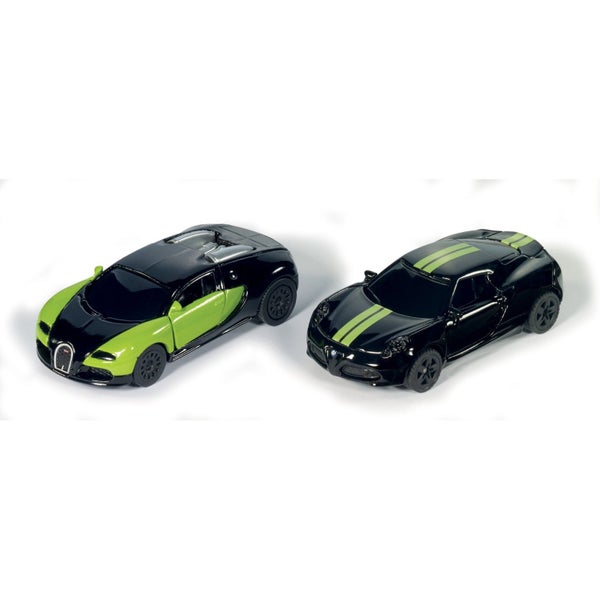 Siku 2pc Black & Green Limited Edition Cars Set Carousel 1