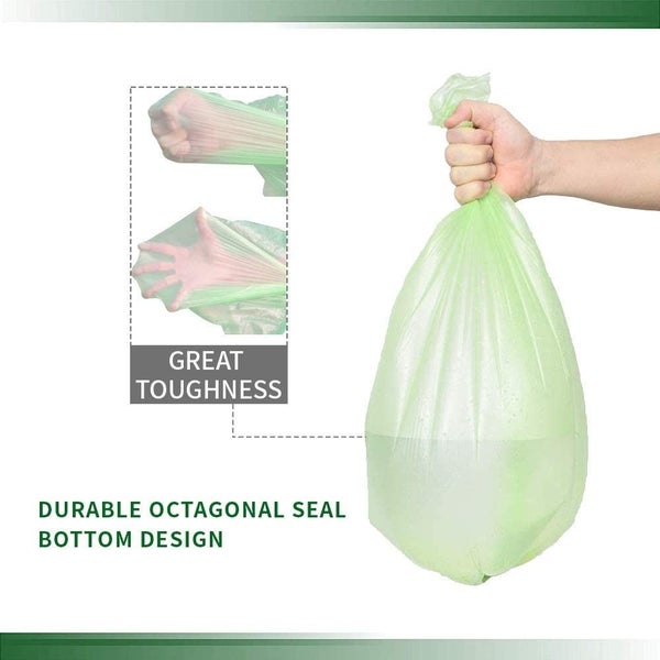 120Pcs 35x40cm Biodegradable Trash Bag Garbage Waste Rubbish Dustbin Disposable Carousel 6