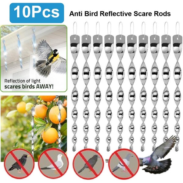 Anti Bird Reflective Scare Rod Repellent Bird Pest *Over Stocked* Carousel 1